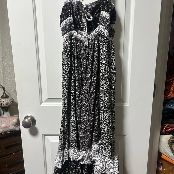 Free People Black and White Floral Dress - Picture 2 of 4